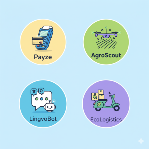 წარმატებული ქართული სტარტაპები 2025 წელს: Payze, AgroScout, LingvoBot, EcoLogistics.