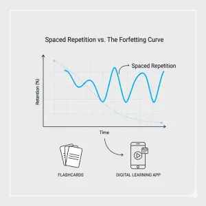 Spaced Repetition Systems (SRS) for efficient vocabulary retention in effective language acquisition.