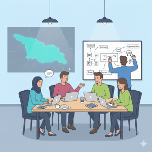 ქართული სტარტაპების გუნდები და მათი ინოვაციური მიდგომები.