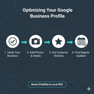 Google Business Profile-ის ოპტიმიზაციის ნაბიჯები.