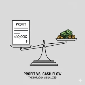 ფულადი ნაკადები (Cash Flow) მოგების წინააღმდეგ - ფინანსური ჯანმრთელობა.
