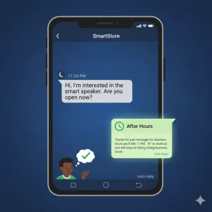 ავტომატური პასუხები WhatsApp Business-ში კლიენტების მომსახურებისთვის.