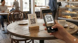 QR კოდის გამოყენება Google შეფასების მარტივად მისაღებად.